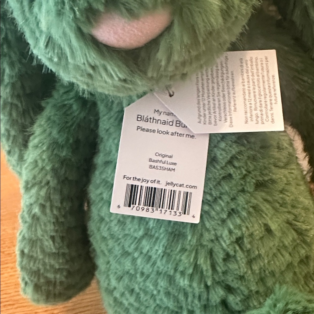 Bláthnaid Bunny Ireland Jellycat available only in Ireland. - Picture 3 of 7